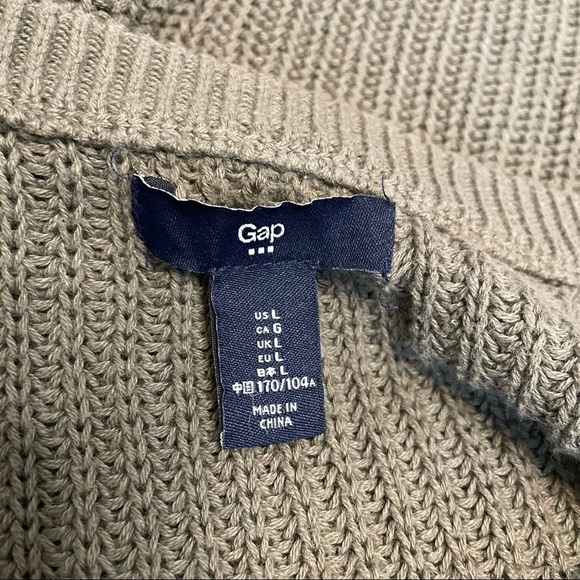 Gap Olive Green Pull Over Knit Sweater Size Large - Picture 3 of 4